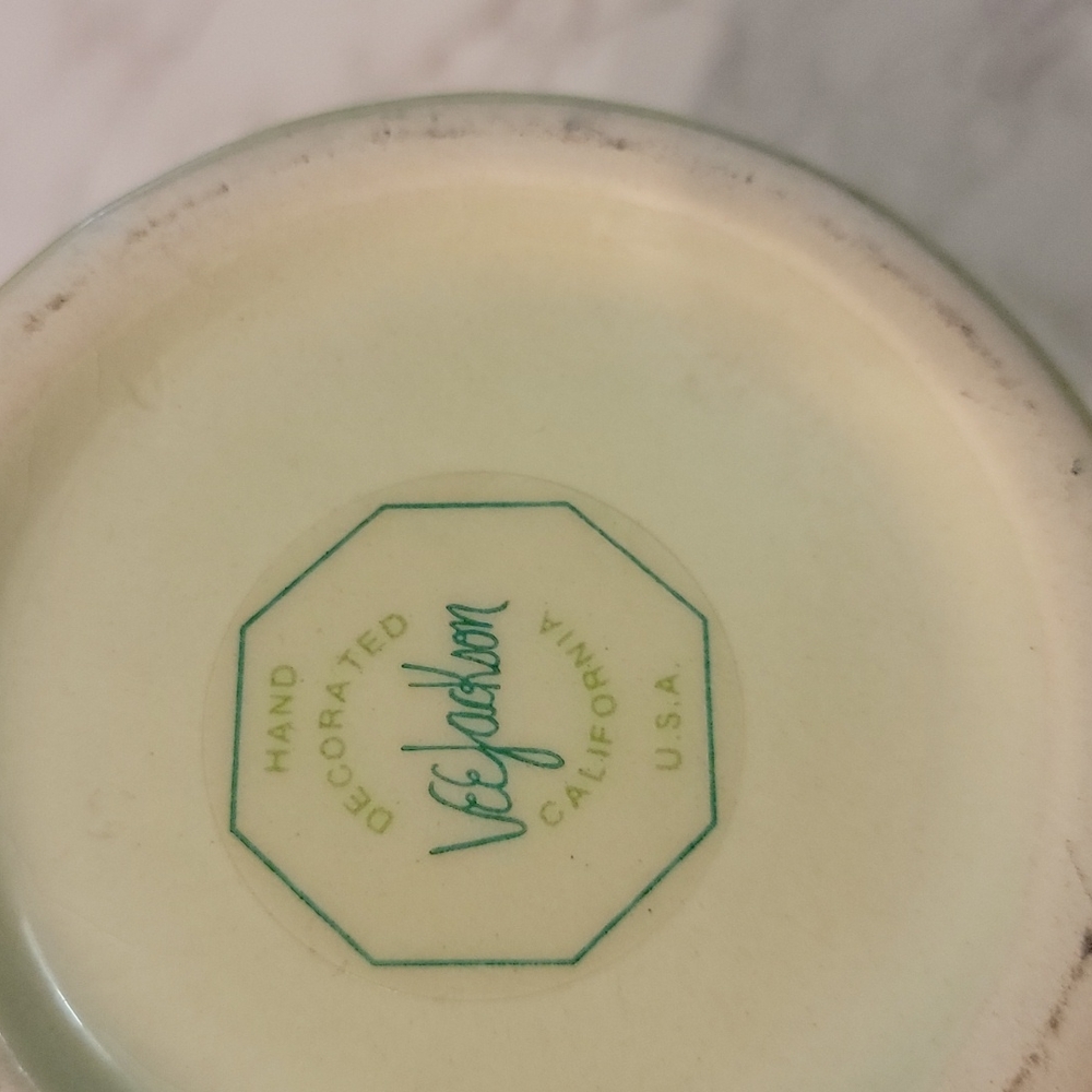 Vintage Vee Jackson california pottery jar & bonus FREE jar! - Picture 8 of 10